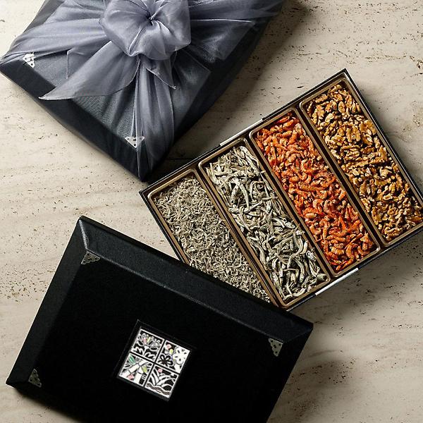  해살이 한지함 사각 4종 선물세트