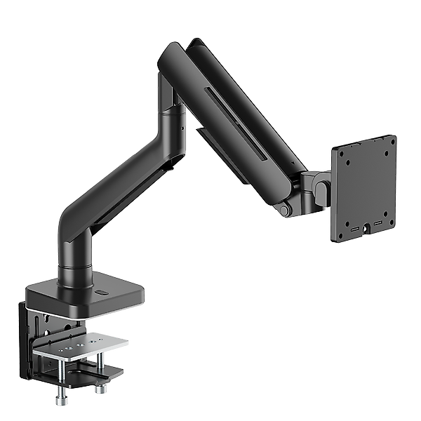  엔산 NH-15L(RGB) 고중량 가스스프링 라이팅 싱글모니터암 블랙
