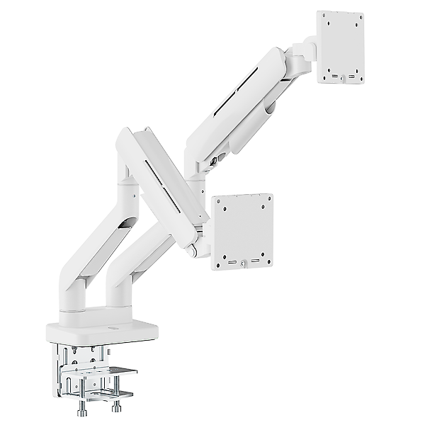  엔산 NH-25L(RGB) 고중량 가스스프링 라이팅 듀얼모니터암 화이트