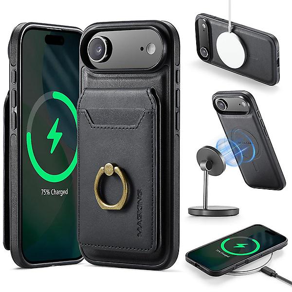  아이폰17에어 맥세이프 링 카드지갑 가죽 케이스
