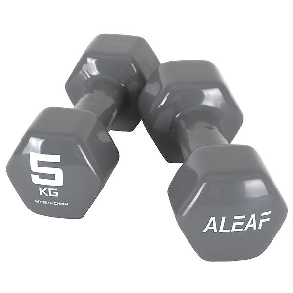  아리프 PVC 컬러 미용아령 5kg 2개 SET 덤벨 헬스