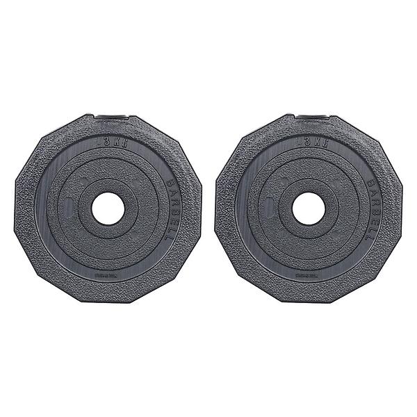  아리프 다이나믹 12각 바벨 경량 원판 3kg 2개입 홈짐