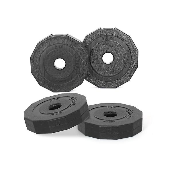 아리프 다이나믹 12각 바벨 경량 원판 3kg 2개입 홈짐
