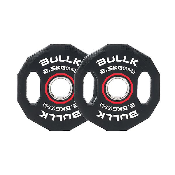  불크 12각 TPU 우레탄 중량 원판 2.5kg 2개입 바벨 역기 헬스 운동 홈트
