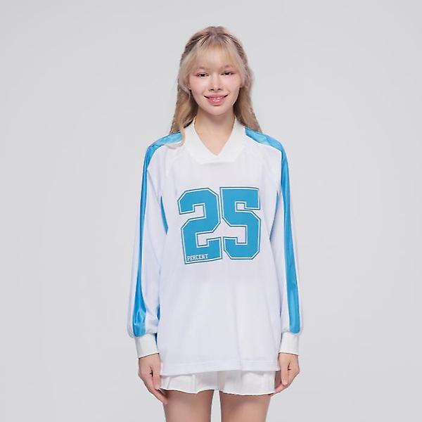  25P 넘버 블록코어 긴팔 티셔츠 25B41220BL