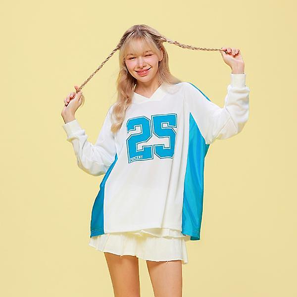  25P 넘버 블록코어 긴팔 티셔츠 25B41220BL