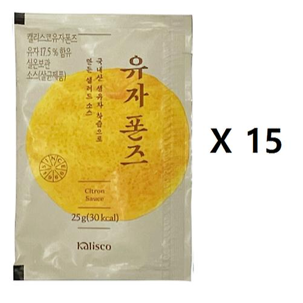  (사보텐) 소포장 유자폰즈 25g x 15개