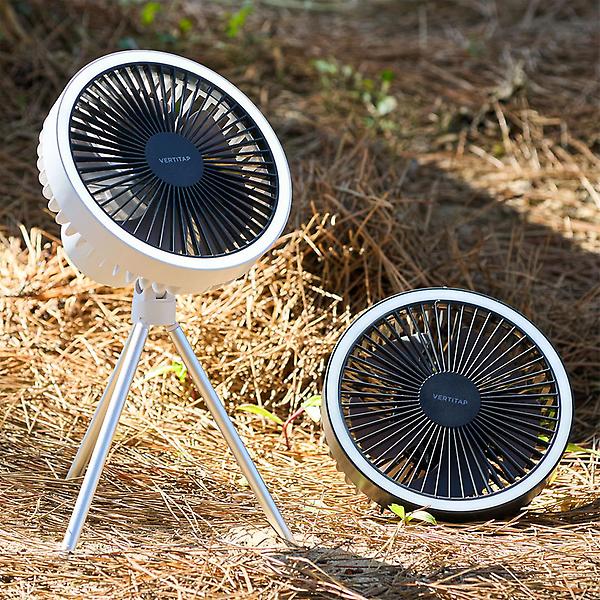  버티탭 서클라이트 캠핑무선선풍기 충전식 탁상용 휴대용 선풍기 미니 써큘레이터 무드등 라이트