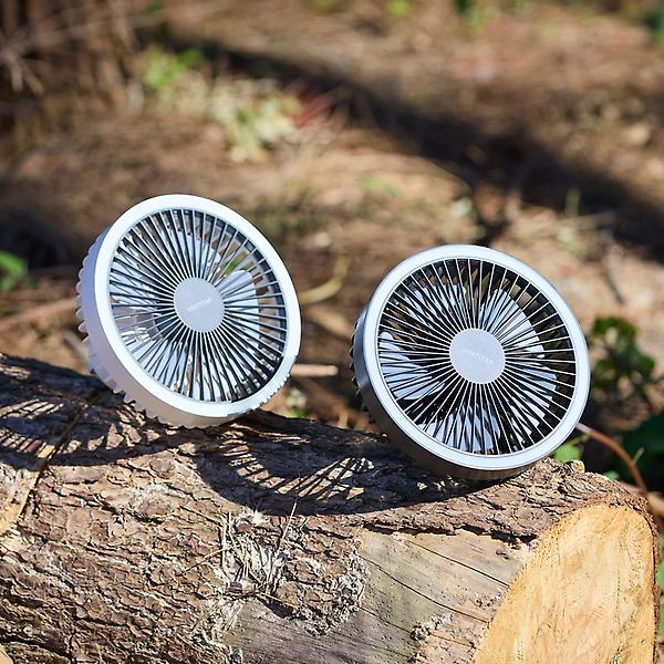  버티탭 서클라이트 캠핑무선선풍기 충전식 탁상용 휴대용 선풍기 미니 써큘레이터 무드등 라이트