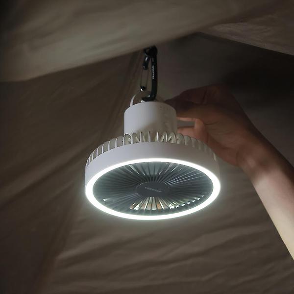  버티탭 서클라이트 캠핑무선선풍기 충전식 탁상용 휴대용 선풍기 미니 써큘레이터 무드등 라이트