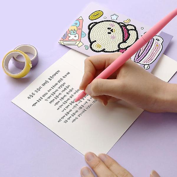  쪼꼬미친구들 카드 보석십자수