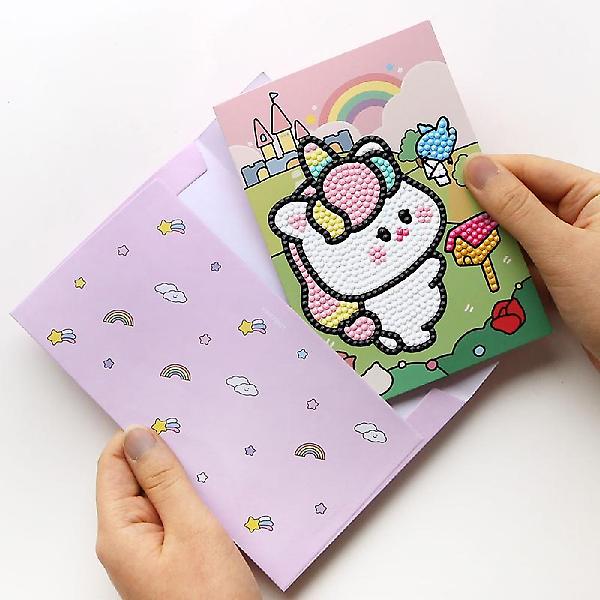 쪼꼬미친구들 카드 보석십자수