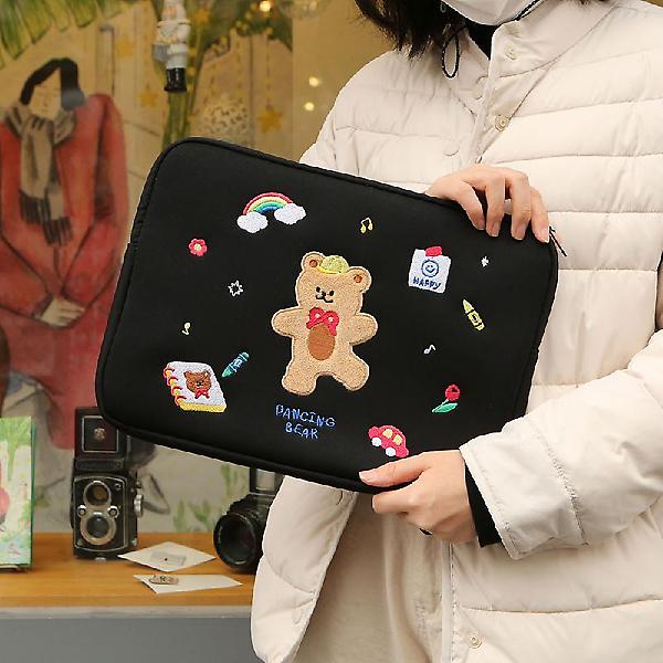  댄싱베어 노트북 파우치 13인치 친구들