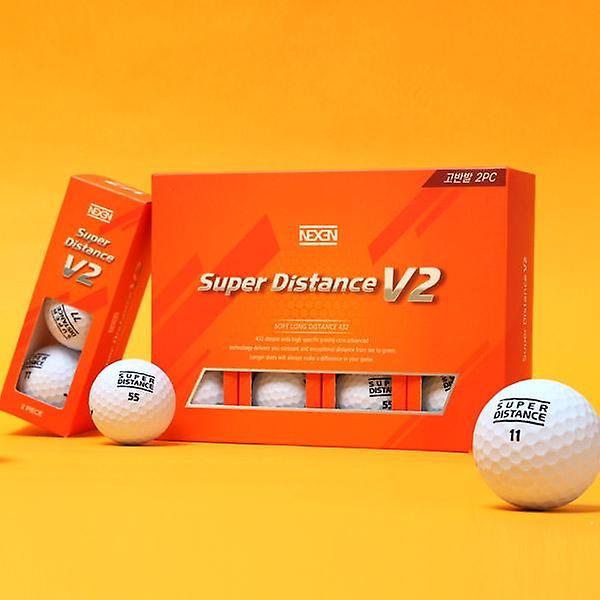  넥센 슈퍼 디스턴스V2 무광 화이트 고반발 골프공