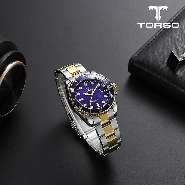  토르소 이카로스 다이아몬드 워치 남성 메탈시계 T502M-GLC