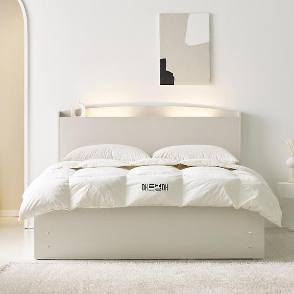  아이앤 메리엄 LED 수납헤드 2단 침대 프레임 킹 WF