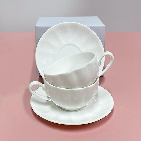  고원 펌킨 티잔 올화이트 2인조 200ml 호박 찻잔 세트