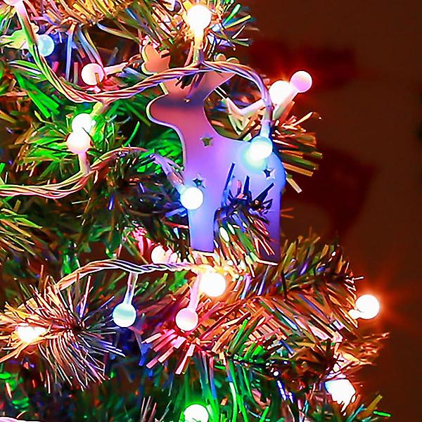  [은하수] 100구 투명선 LED 구슬 지니전구 칼라(5M)