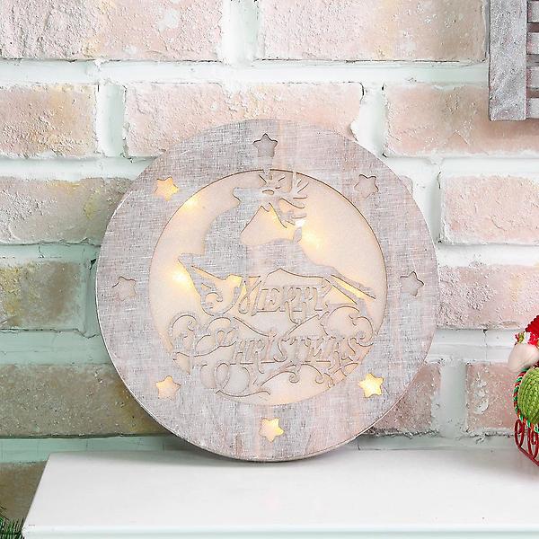  LED 크리스마스 사슴 원형 무드등/크리스마스장식