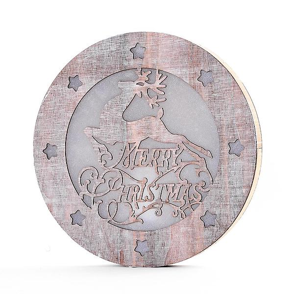  LED 크리스마스 사슴 원형 무드등/크리스마스장식