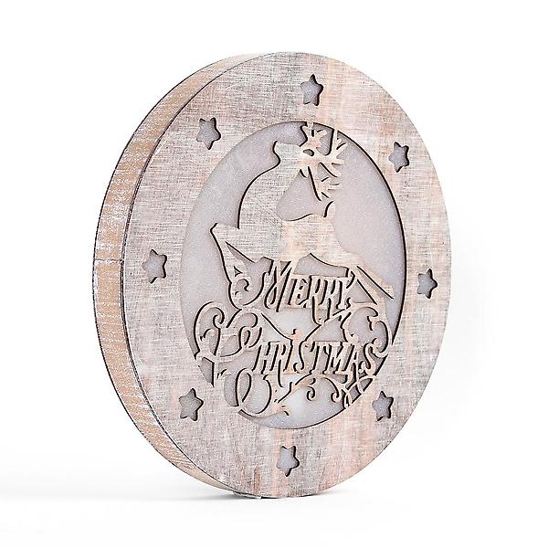  LED 크리스마스 사슴 원형 무드등/크리스마스장식