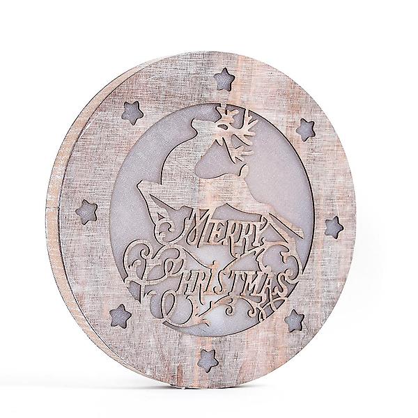  LED 크리스마스 사슴 원형 무드등/크리스마스장식