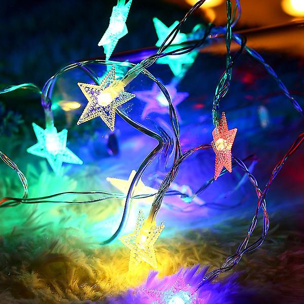  80구 LED 별 가랜드 전구(10M) 릴레이 크리스마스전구