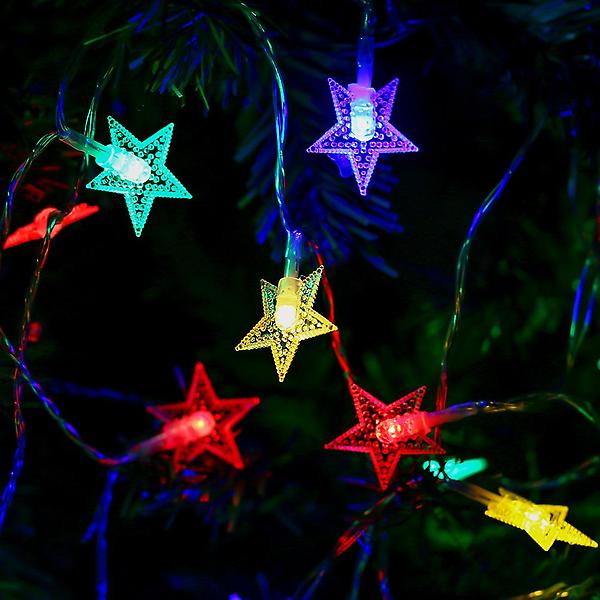  80구 LED 별 가랜드 전구(10M) 릴레이 크리스마스전구