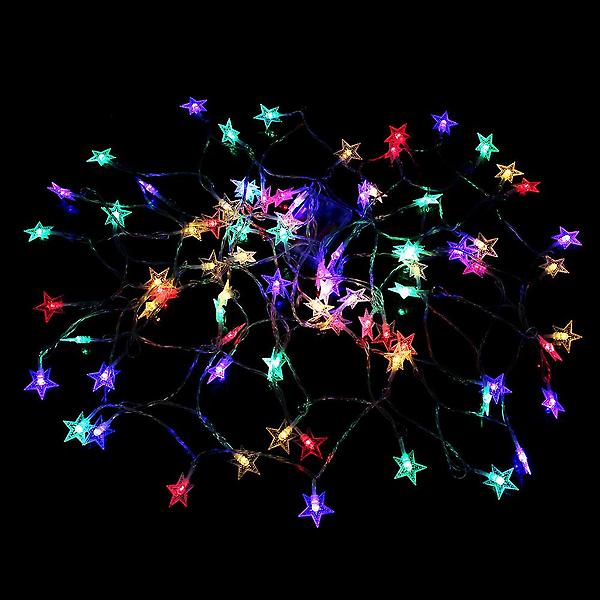  80구 LED 별 가랜드 전구(10M) 릴레이 크리스마스전구