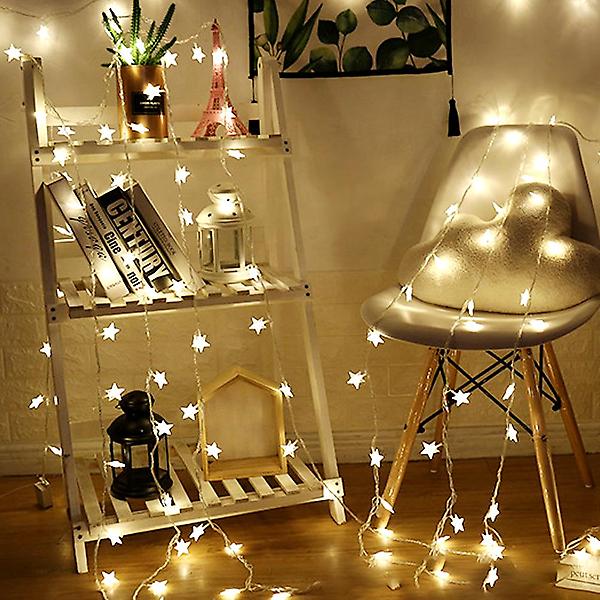  80구 LED 별 가랜드 전구(10M) 릴레이전구 별장식