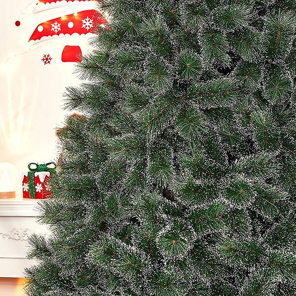  300cm 대형 뉴리얼 솔잎 눈꽃 트리 교회전시