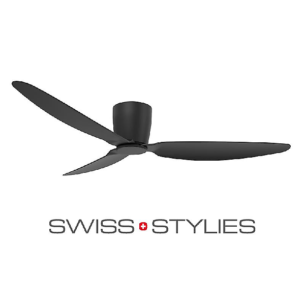  스위스 스타일리스 실링팬 더 알프스 BLDC모터 천장형 132cm 알프스블랙 BKFC-5252B