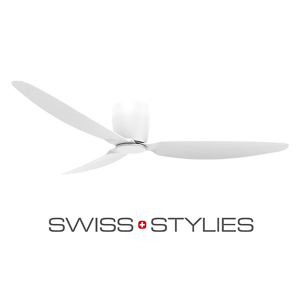  스위스 스타일리스 실링팬 더 알프스 BLDC모터 천장형 132cm 알프스화이트 BKFC-5252W