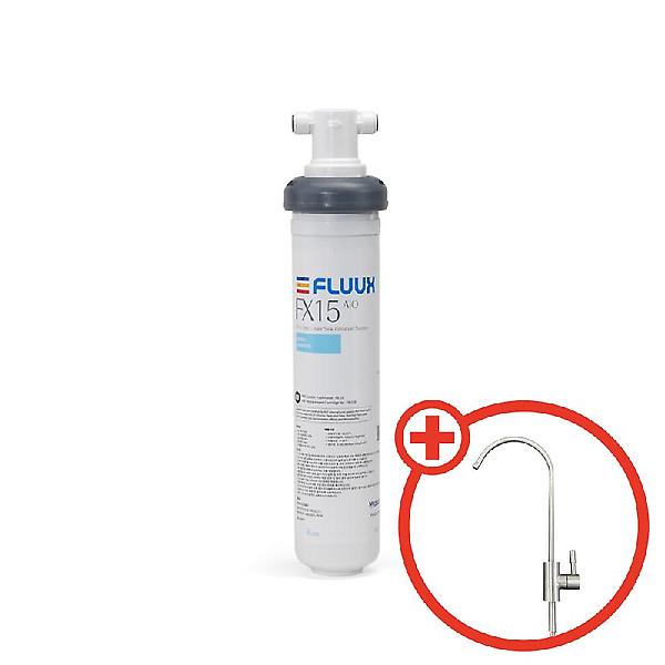  플럭스 미세플라스틱 필터 언더싱크 정수기 3단계 직수 FX 15 AIO