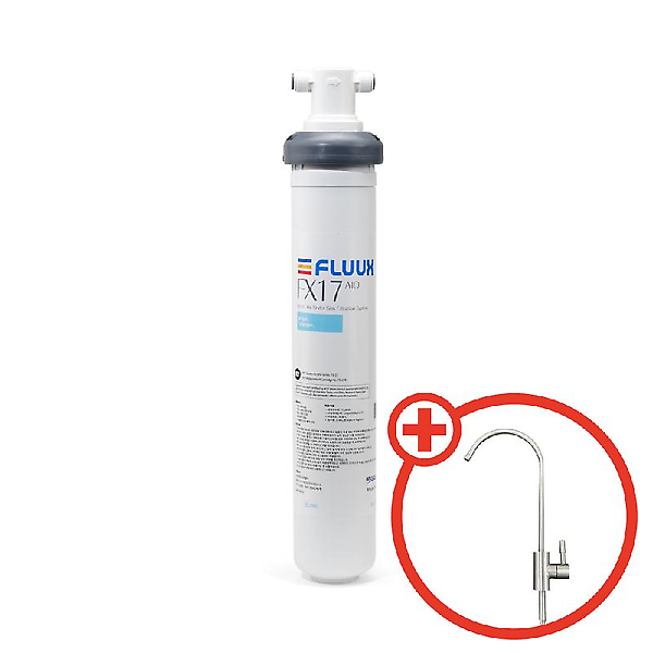  플럭스 미세플라스틱 필터 언더싱크 정수기 3단계 직수 FX 17 AIO