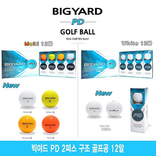  뉴~빅야드 PD골프공 12볼-2피스구조