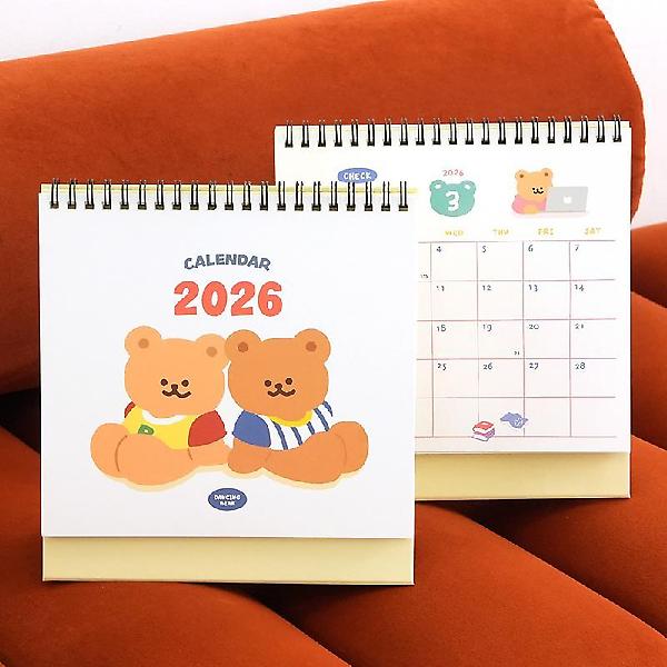  댄싱베어 2026년 탁상 달력 캘린더