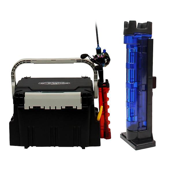  미라클 태클박스 높이조절 로드홀더 블루 낚시대거치대