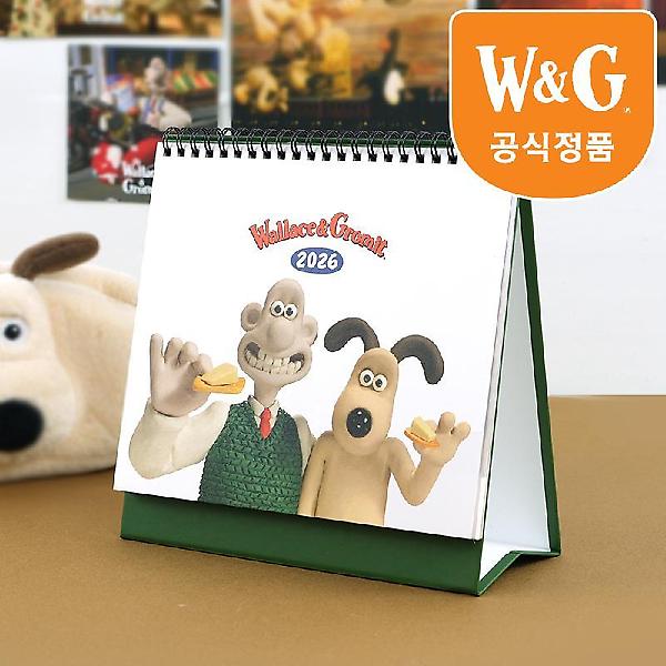  [공식정품] 월레스와그로밋 2026년 탁상 달력