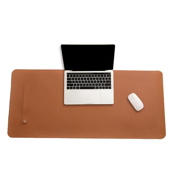  파스텔 휴대용 가죽 데스크 매트 책상 장패드 브라운