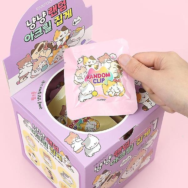  냥냥 랜덤 아크릴집게 인박스(30개세트)