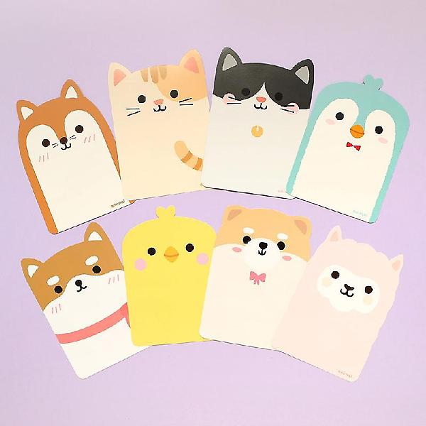  애니멀 스마트 엽서ver2 8종세트