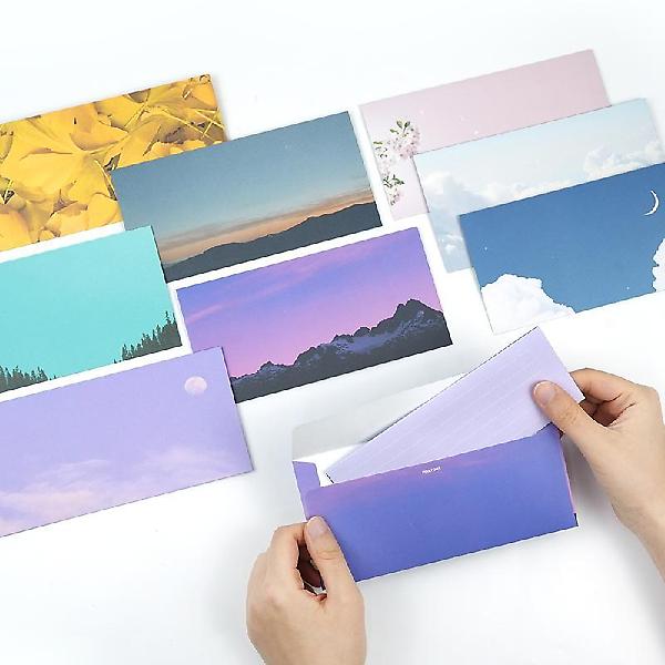  감성 가로 봉투 세트