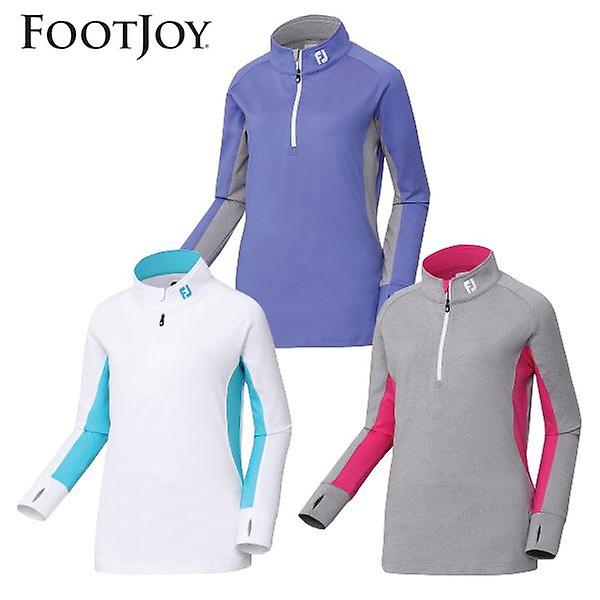  전시상품/풋조이 미드레이어 하프집 여성 긴팔티