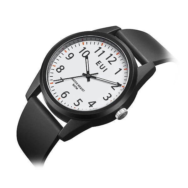  EUI 공용 우레탄 공무원 학생 수능 수험시계 아날로그 손목시계 EUI3102-BW