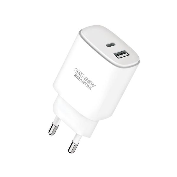 스마텍 25W GAN PD C타입 2포트 고속 충전기 케이블 세트 STQC-GD25 CT