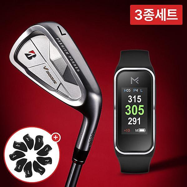  브리지스톤 V300 9 단조 NS PRO 스틸 8I 아이언세트+마이캐디 MF1 거리측정기+아이언커버