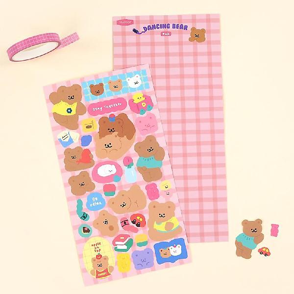  댄싱베어 스티커
