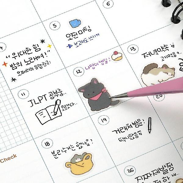  냥냥 투명 스티커