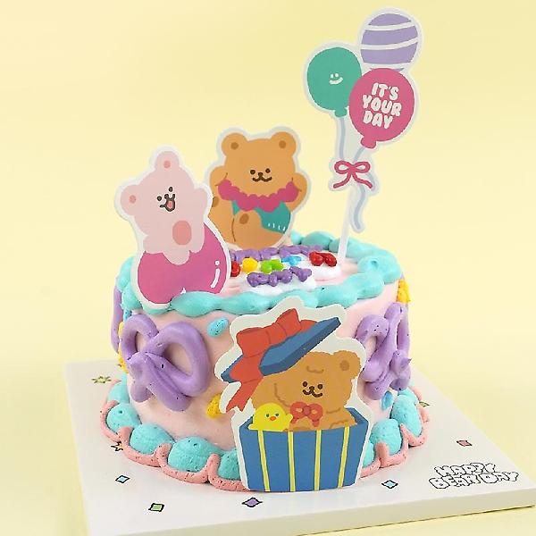  케이크 토퍼 4종세트